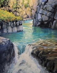 Ron Hedrick - Emerald Water - 24 x 30 - Oil / Canvas