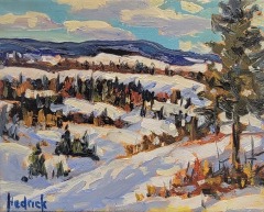 Ron Hedrick - Highland Snow - 8 x 10 - Oil / Canvas