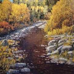 Ron Hedrick - Low Creek Bed - 36 x 36 - Oil / Canvas