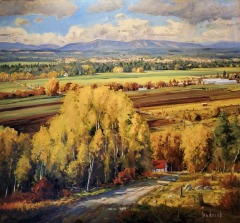 Ron Hedrick - Okanagan - North Viewpoint - 36 x 40 - Oil / Canvas