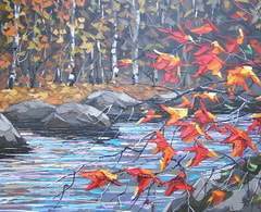 "An Autumn Afternoon" 30x60 Acrylic/Canvas SOLD