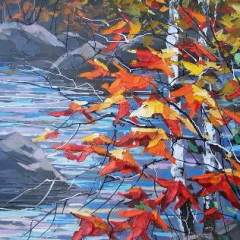 "At the Edge" 48x24 Acrylic/Canvas SOLD