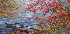 "Last Days on the Lake" 24x48 Acrylic/Canvas SOLD
