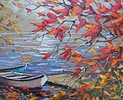 "Last Days on the Lake" 24x48 Acrylic/Canvas SOLD