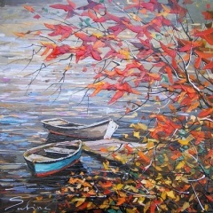 "The Arrival of Fall" 36x36 Acrylic/Canvas SOLD