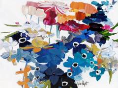 Sophie Paquet - "Poeme en Bleu" 30x40 Acrylic/Canvas