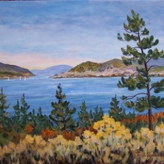 "Okanagan Sage Brush" 12x16 Acrylic/Canvas SOLD