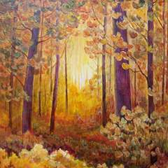 "Autumn Gold" 20x16 Acrylic/Canvas