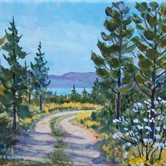 "Sunny Trail" 6x8 Acrylic/Canvas SOLD