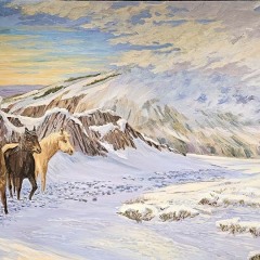 Wild Horses - 24X48" - Oil-Canvas - Wayne Larsen